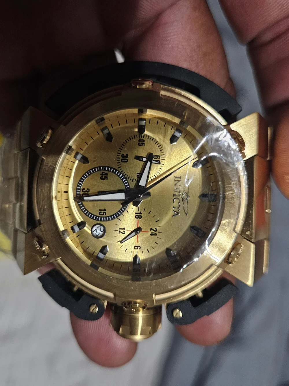 Invicta Xwing Men’s Gold-Tone Chronograph Watch 52mm